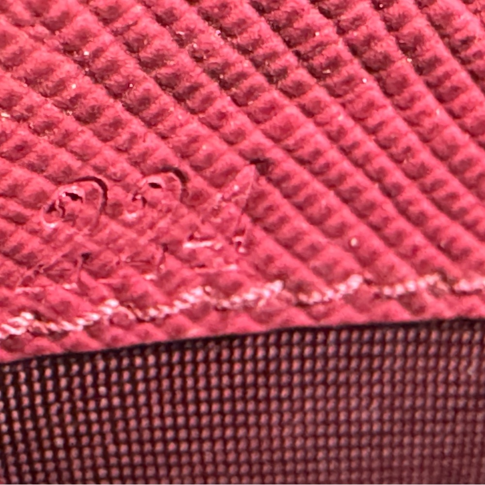 Prada Two Tone Pink Saffiano Leather Midsize Wallet - Picture 10 of 10